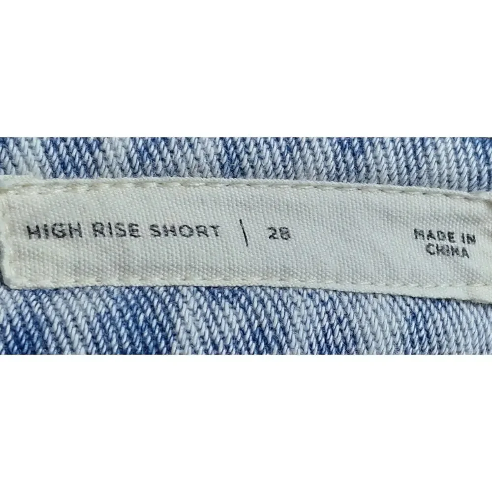 PACSUN LOS ANGELES High Rise Short Denim Shorts Blue Size 28